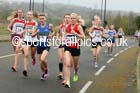 Senior womens relay, Elswick Good Friday Road Races. Photo: David T. Hewitson/Sports for All Pics